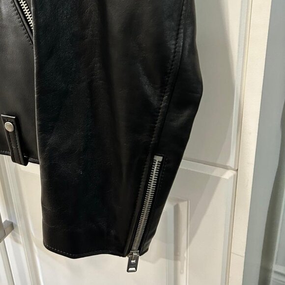 COACH Leather Moto Jacket - Picture 4 of 16